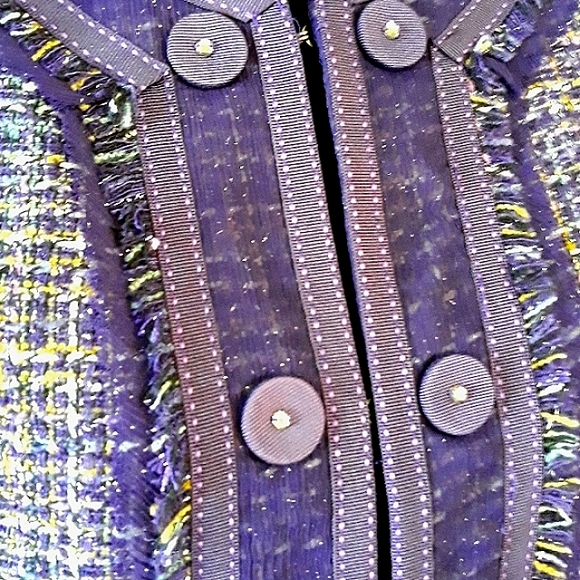 Chico's/ Purple/ Tweed Blazer/ Jacket - Picture 4 of 14